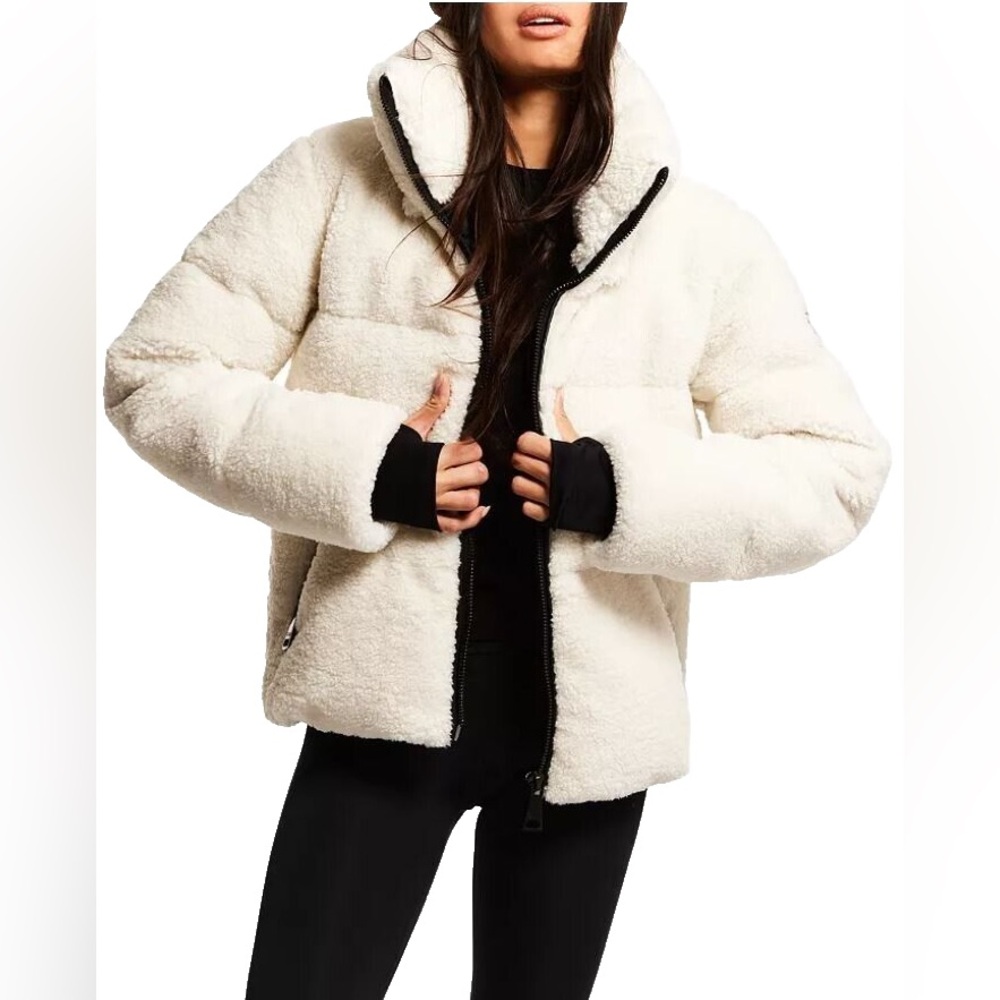 New SAM. Sherpa Sophia Zip Jacket Medium M $495